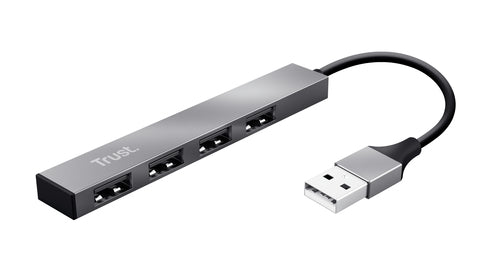 TRUST MINI USB HUB 4 PORTE HALYX ALUMINIUM