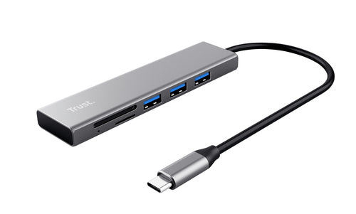 TRUST HUB E LETTORE SCHEDE HALYX FAST USB-C HUB