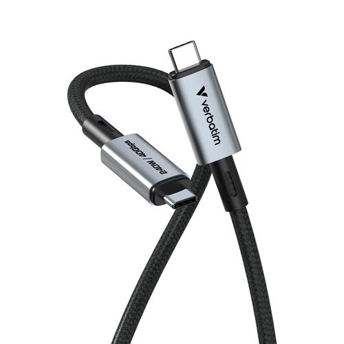 VERBATIM CAVO SYNC  CHARGE CABLE USB-C TO USB-C 240W 40 GBPS 120 CM