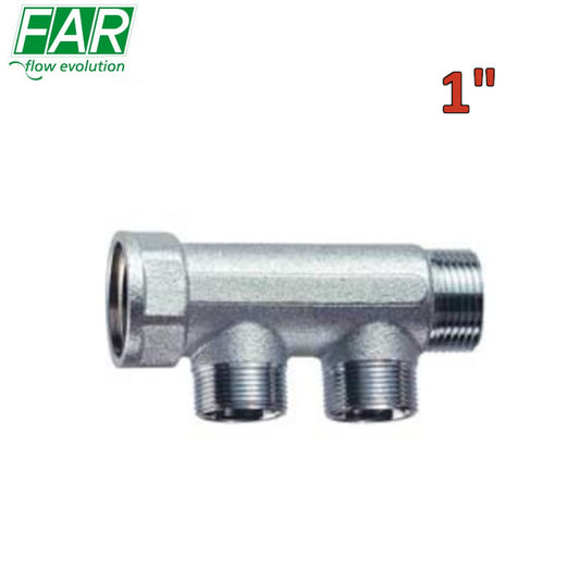 3300 - Collettore 1'' M-F 2 vie componibile interasse 36 mm - FAR