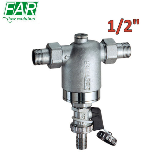 3943 - Filtro 1/2'' autopulente cromato per impianto idrosanitario Maschio Maschio - FAR