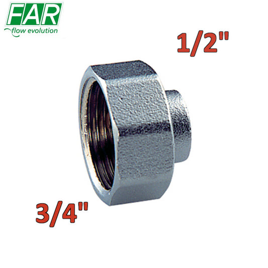 4000 - raccordo terminale diritto per collettori 3/4''x1/2'' riduzione - FAR
