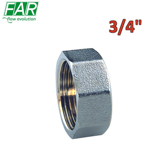 4100 - Tappo cieco femmina calotta completo di guarnizione 3/4'' - FAR