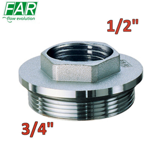 4200 - riduzione terminale - tappo collettore complanare con o?ring 3/4'' M x 1/2'' F - FAR