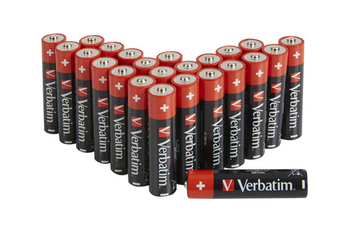 VERBATIM ALKALINE BATTERY AA  24-PACK (BOX)