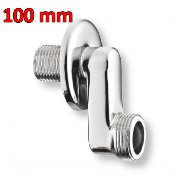 Eccentrico prolungato 100 mm - 1/2'' x 3/4'' M-M cromato