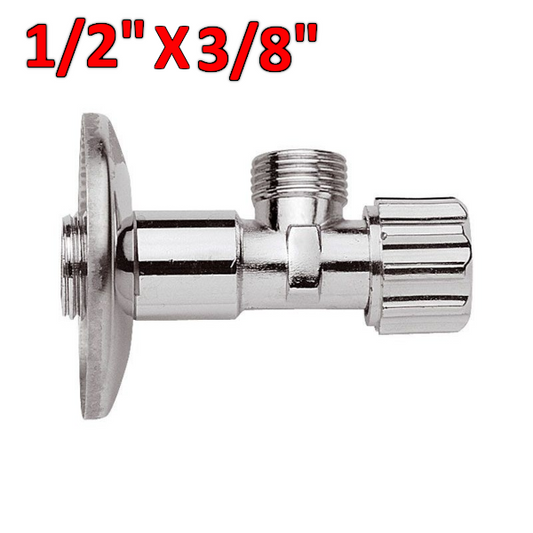 Rubinetto cassetta esterna 1/2'' x 3/8'' M-M in ottone cromato