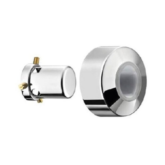 Cappuccio universale per rubinetto arresto incasso in ottone cromato