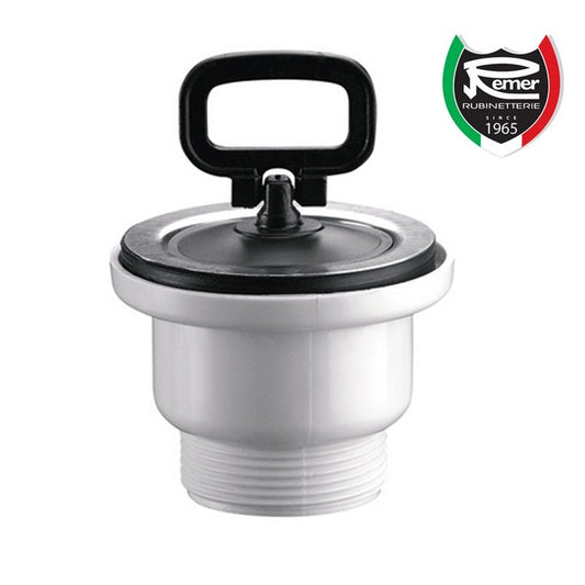 Piletta in polipropilene, senza troppo pieno da 1'' 1/2 per lavello in acciaio inox