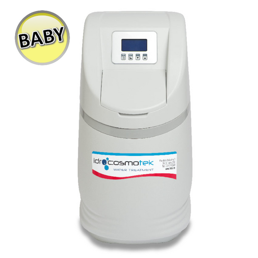 ECO LIGHT Idrocosmotek - Addolcitore cabinato compatto volume tempo - BABY 8lt