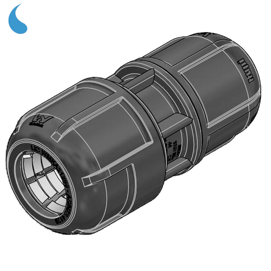 Manicotto ridotto riduzione ? 32 - 25 mm a compressione - stringere in polipropilene
