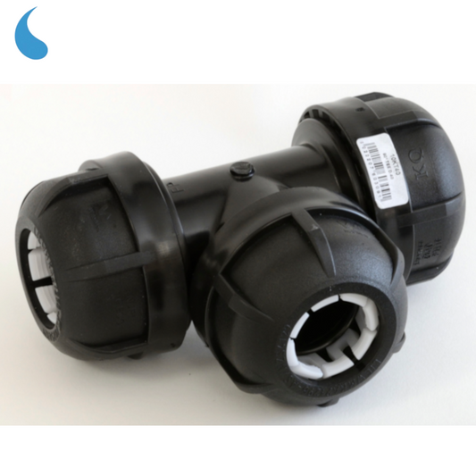 Raccordo a TEE T ? 25 mm a compressione - stringere in polipropilene