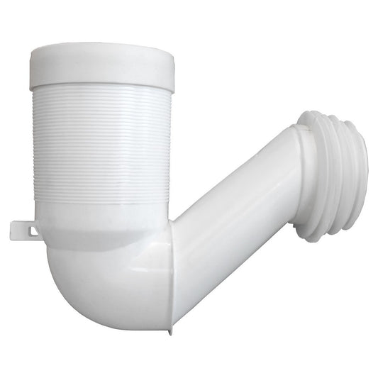 Curva tecnica per wc sospeso disassata accorciabile ? 110 mm scarico a parete