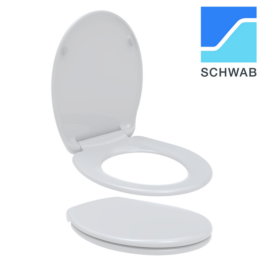Asse sedile universale copri wc STAR SCHWAB adatto per WC filo muro, a pavimento o sospesi