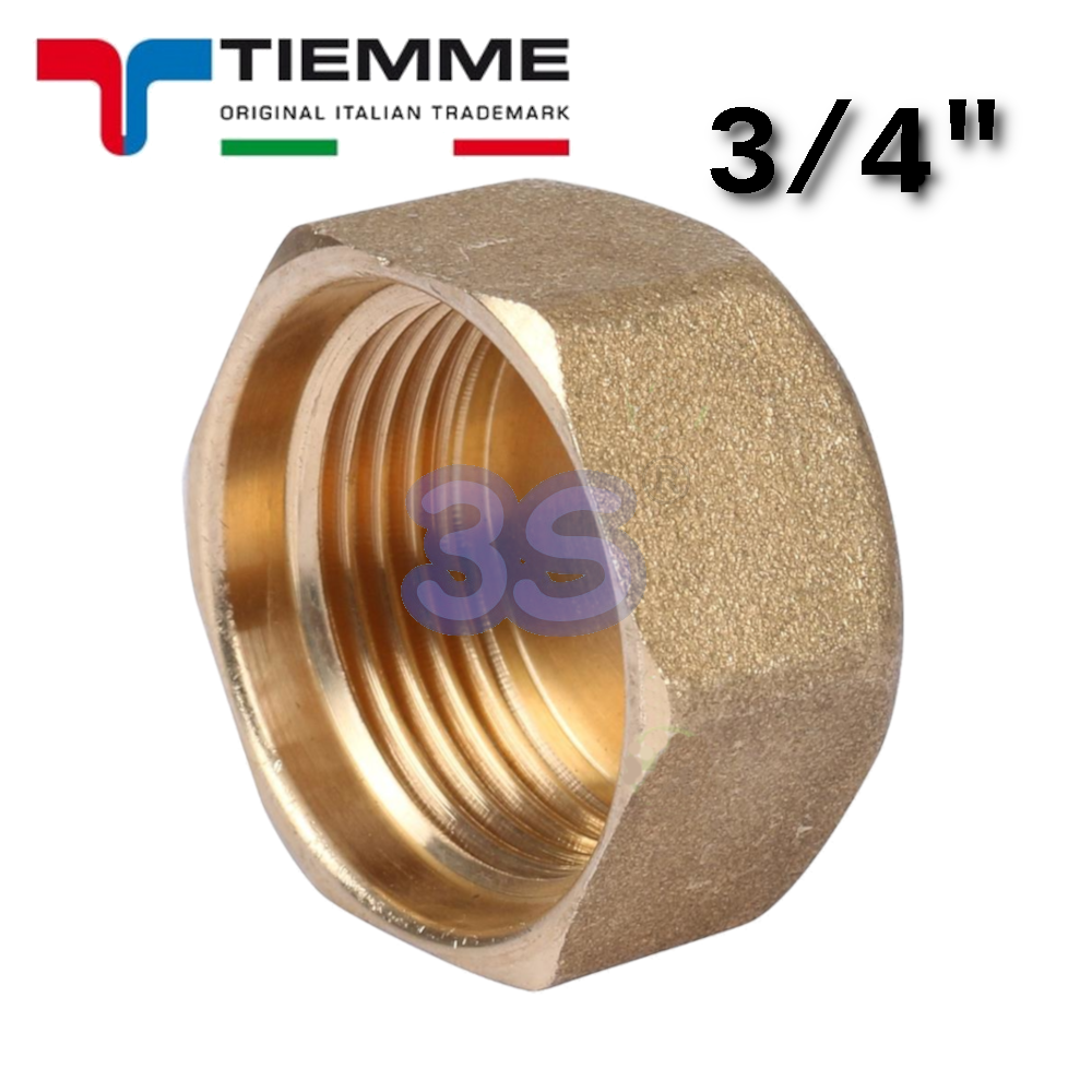 Tappo femmina calotta 3/4'' in ottone per collettore - TIEMME