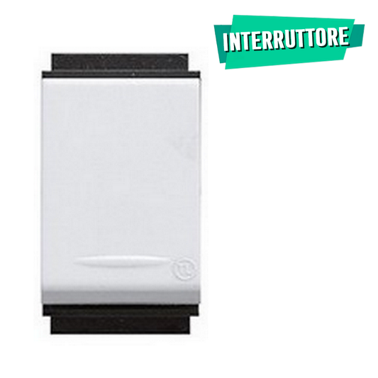 Interruttore Unipolare Bianco 10A 250V compatibile con Bticino Living Classic - Feb Elettrica