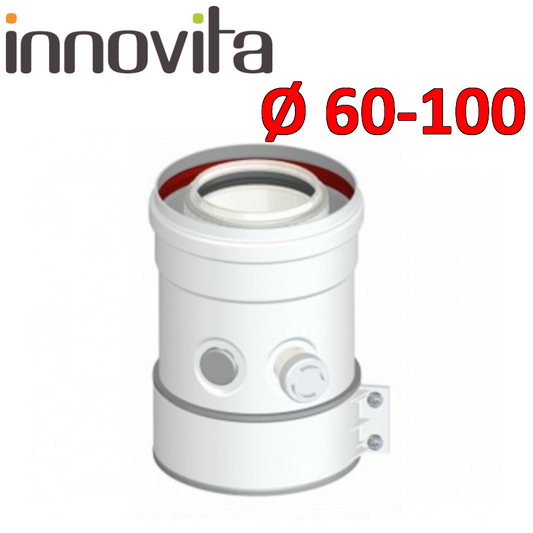 INNOVITA - attacco partenza verticale coassiale ? 60/100 mm per scaldabagno