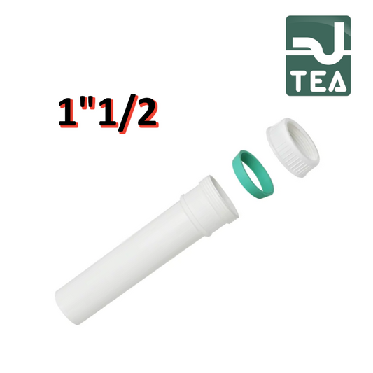 Prolunga per sifone scarico in polipropilene bianco ghiera e guarnizione ? 1''1/2