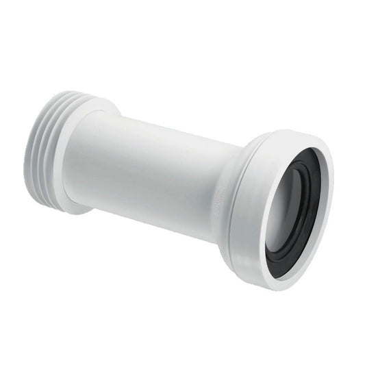 Manicotto polipropilene bianco raccordo scarico WC ? 90 / 110 mm