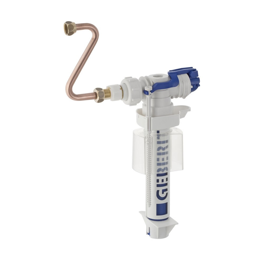 Rubinetto a galleggiante originale Geberit 240.784.00.1 - con allacciamento idrico laterale 3/8'' e codolo in ottone