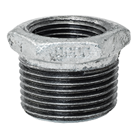 Riduzione 1/2'' Maschio x 3/8'' femmina in ghisa malleabile zincato