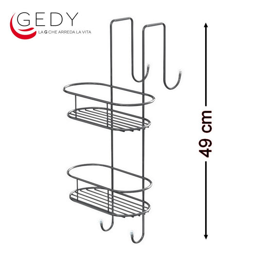 Portasapone in filo 2 ripiani, appendibile - G-Tito GEDY 2487
