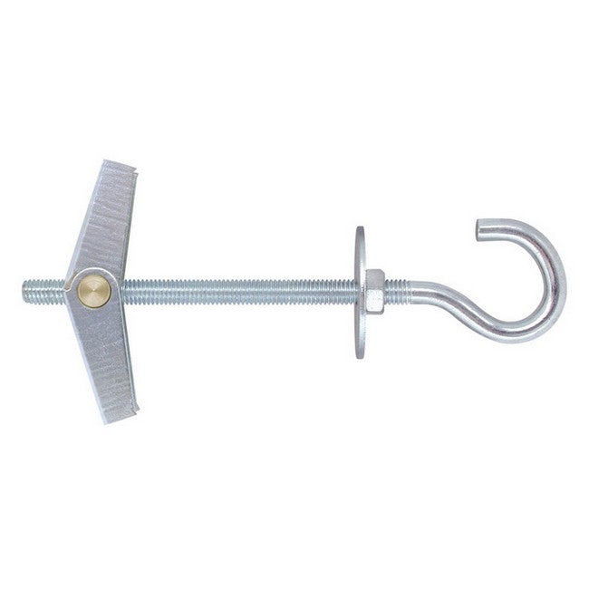 Tassello ad ancora con gancio ad occhiolo aperto M6