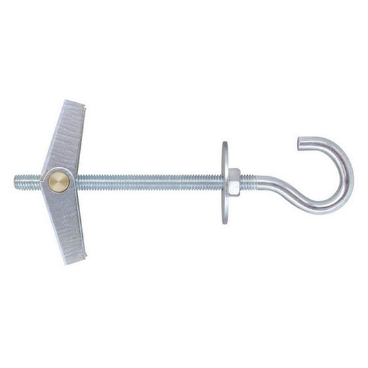 Tassello ad ancora con gancio ad occhiolo aperto M6