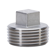 Tappo con bordo 3/4'' maschio in ghisa malleabile zincato