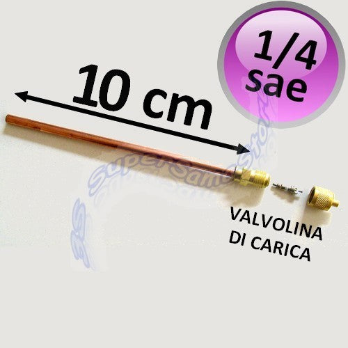 Valvola presa di servizio a saldare da 1/4 da 100 mm