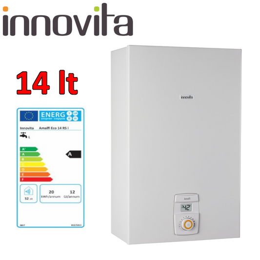INNOVITA AMALFI ECO 14 RS i HM (ALTA MODULAZIONE) IN MTN - Metano - Scaldabagno istantaneo 14 Lt Low NOx a gas a camera stagna