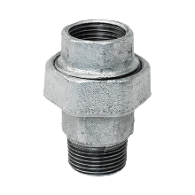 Bocchettone in ghisa a sede conica 3/4'' M-F in ghisa malleabile zincato