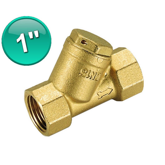 Filtro a Y 1'' in ottone con rete raccogli impurit?