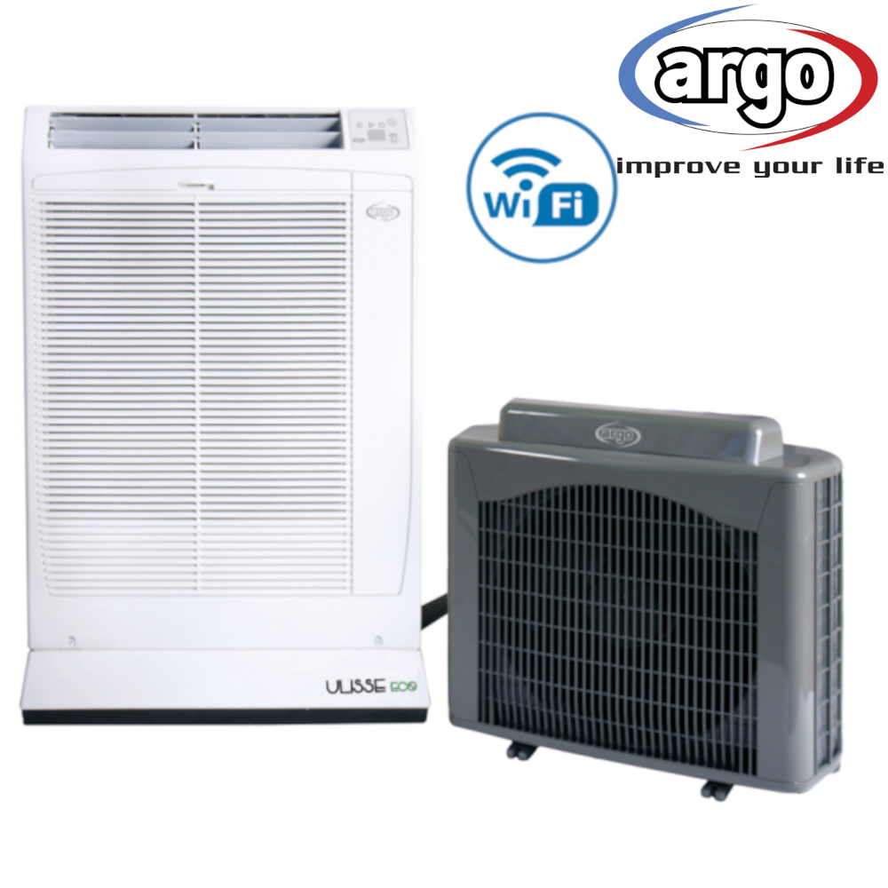 Argo ULISSE 13 DCI ECO R32 WiFi 13000 btu - climatizzatore portatile con unit? esterna FULL DC Inverter