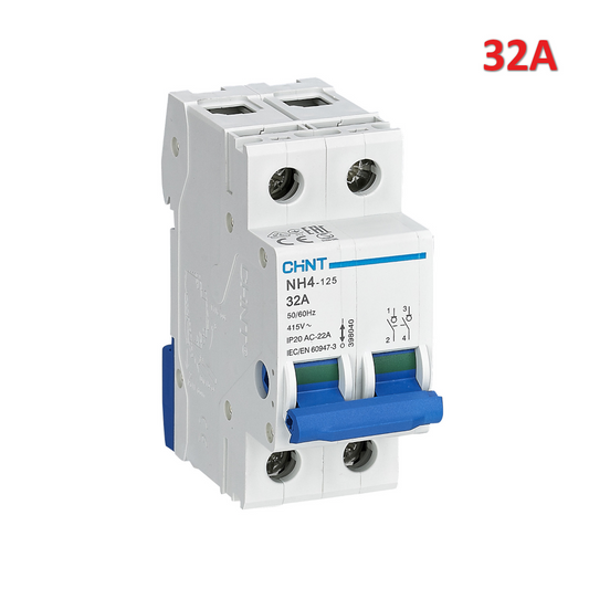 NH4-125/32-2P Interruttore Sezionatore modulare 2P 32A