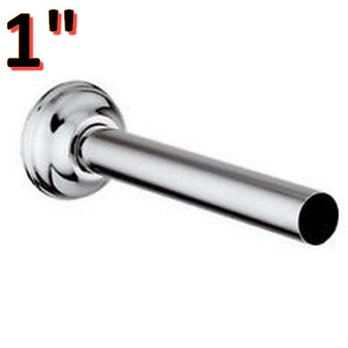 Canotto in ottone cromato con rosone ? 26 mm