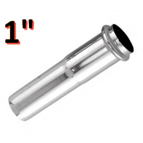 Prolunga 130mm in ottone cromato per canotto ? 26 mm