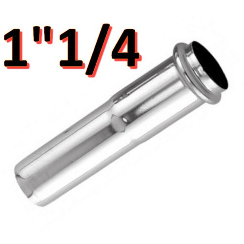 Prolunga 130mm in ottone cromato per canotto ? 32 mm