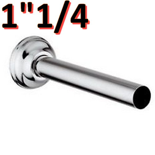 Canotto in ottone cromato con rosone ? 32 mm