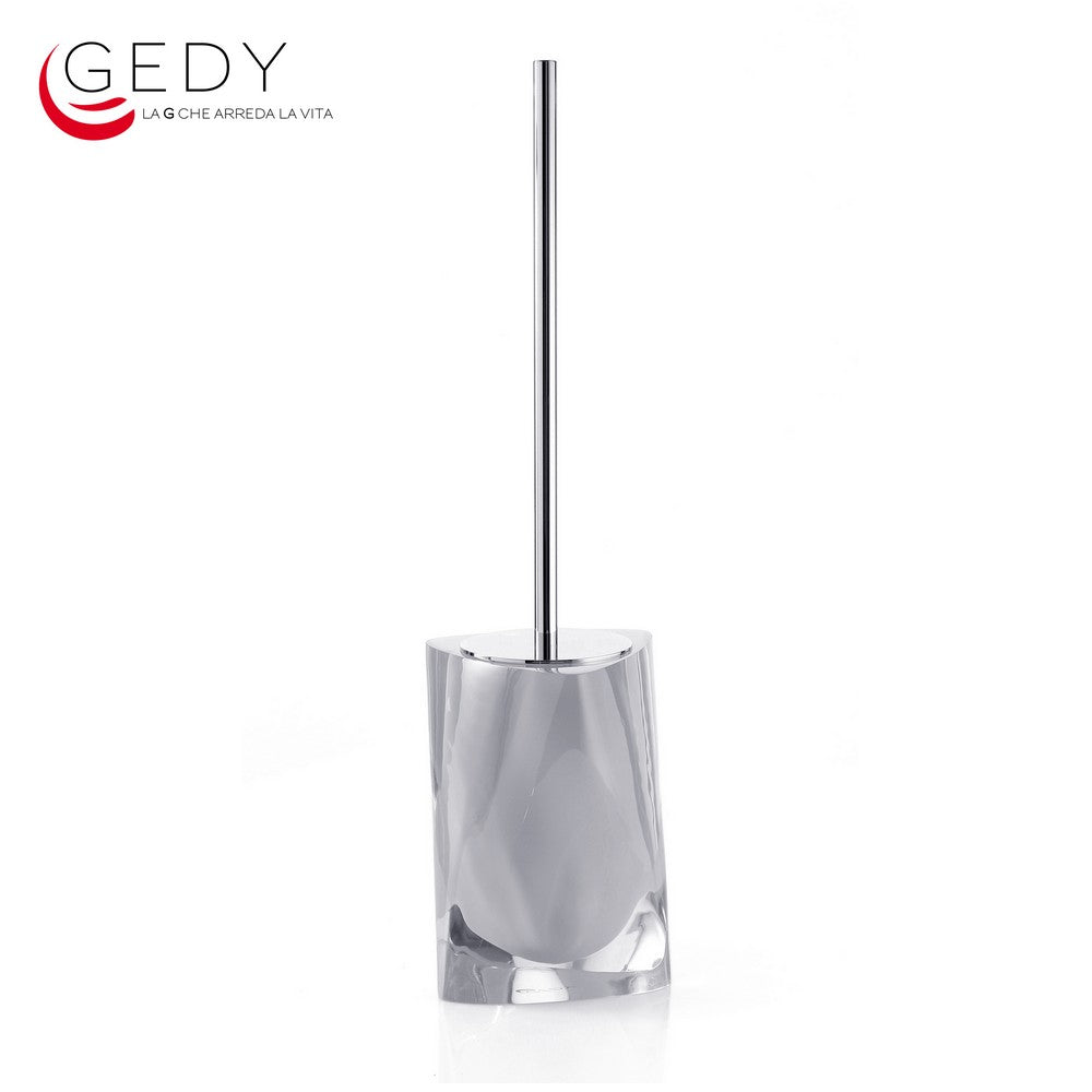 Scopino wc serie TWIST color argento