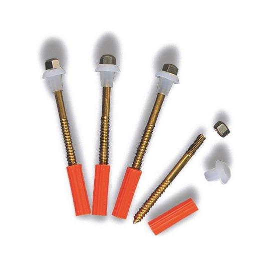 kit 4 Viti fissa wc e bidet M6x70 con mazzette - mazzetta