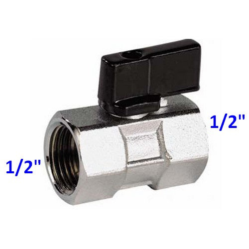 Minisfera 1/2'' mini valvola sfera femmina femmina