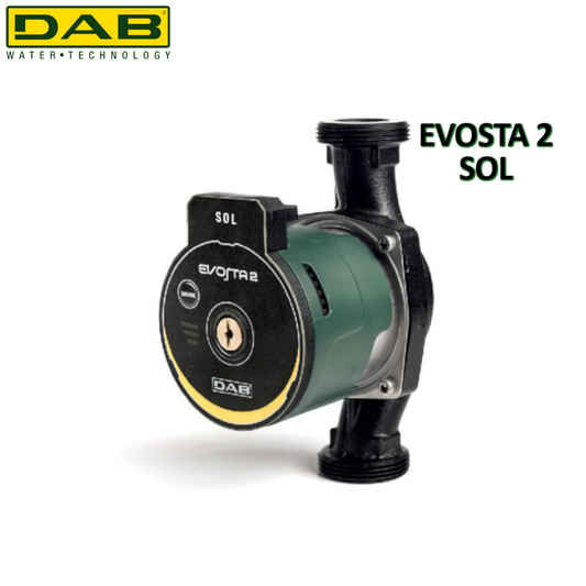 Circolatore pompa a rotore bagnato - riscaldamento ACS solare - 1'' - attacchi 1''1/2 DAB EVOSTA 2 SOL 105/130