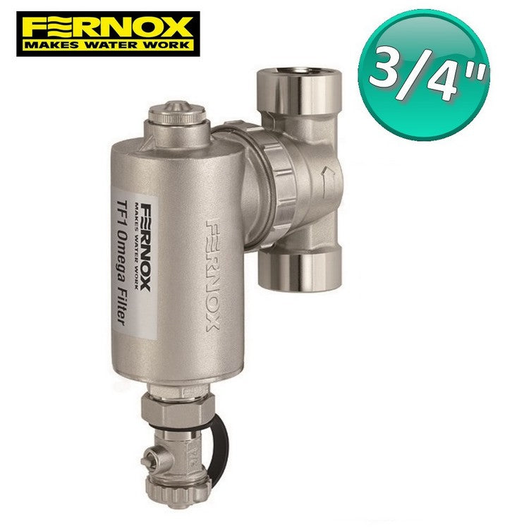 Filtro FERNOX TF1 Omega 3/4'' - Defangatore magnetico in linea ad alte prestazioni in ottone