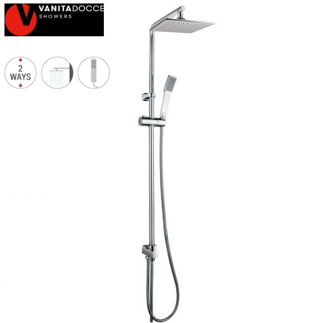 Colonna doccia MERCURIO vanita docce con deviatore e soffione 20x20 cm
