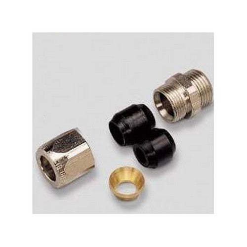 Giunto bicono per aggancio su portagomma gas, uscita 1/2 maschio