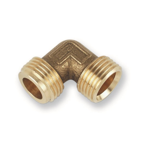 Raccordo curvo gomito MM in ottone 1/2'' con sede bicono 1/2''x14 per piano cottura