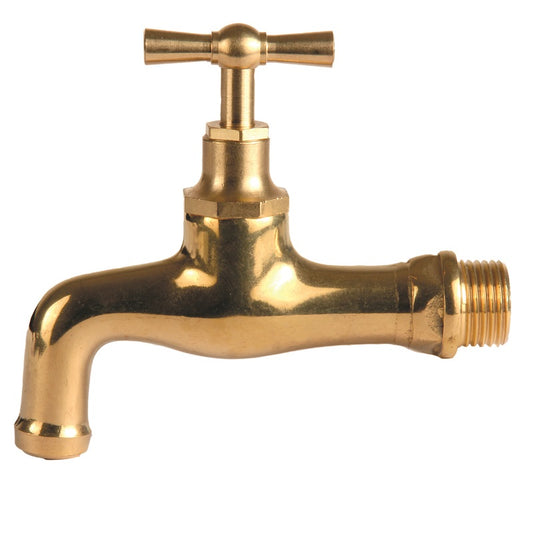 Rubinetto fontana retr? 1/2'' in ottone lucido - con terminale stampato