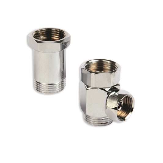 Coppia distanziatori MF 3/4'' x 3/4'' con calotte girevoli, presa laterale Femmina da 1/2''