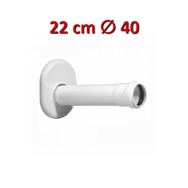 Gruppo rosone eccentrico OR 143 cannotto 22 cm bianco - Pucci 80001390